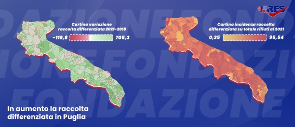 In aumento la raccolta differenziata in Puglia